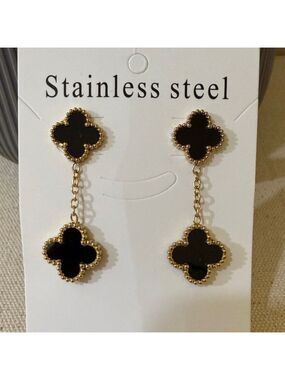 True stainless steel women’s earrings Clover earrings